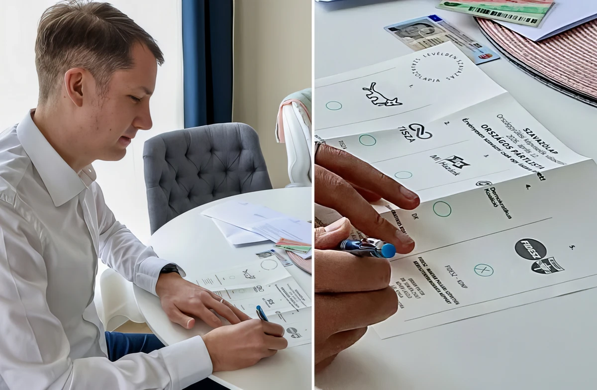Pásztor Bálint, a VMSZ elnöke a Facebookon saját példájával igyekezett buzdítani: A Fideszre ment az x - írta a két kép alá