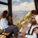 A Kotor felett lebegő libegő, lent a fjordszerű öböl Európa egyik legmélyebben benyúló tengeröble (Forrás: Montenegro Travel)