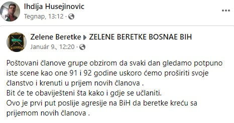 KÉSZÜLŐDÉS: A Facebookon szerveződnek a bosnyák harcosok 2
