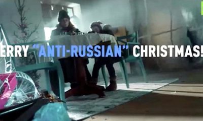 Így képzelik el az oroszok Európa-karácsonyát egy interneten terjedő videó szerint (Forrás: Twitter)