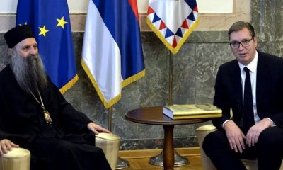 Készültség közben éjfél körül találkozott a szerb pátriárka és a szerb államfő