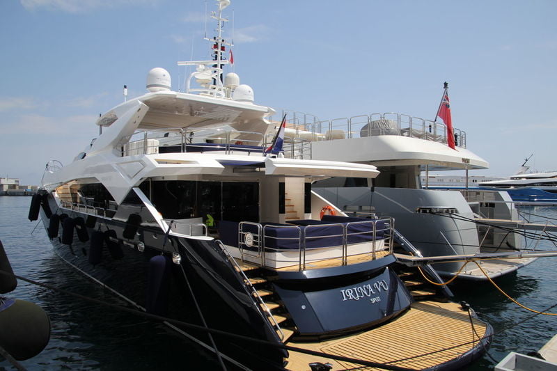 Irina jachtja (Forrás: SuperYacht Times)