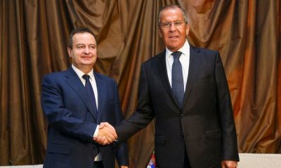A szerb és az orosz külügyminiszter (Forrás: RT)
