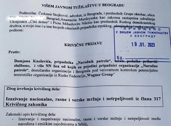 Feljelentés a Népi Járőrség ellen