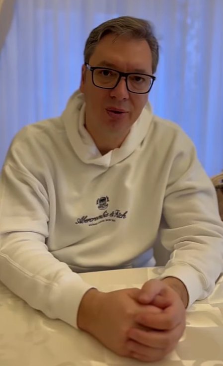 A szerb elnök üzenete az Instagramon keresztül