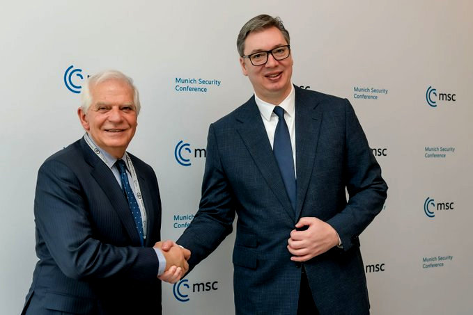 Mégis lesz szerb-koszovói találkozó a legmagasabb szinten Brüsszelben 3 Borell és Vucic találkozója