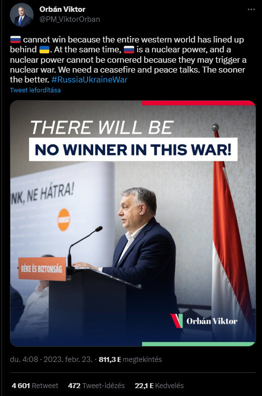 Egy bosnyák portál szerint Orbán "lemezt cserélt", és nem várt kijelentést tett 3 A bosnyák portál átvette Orbánt tweetjét