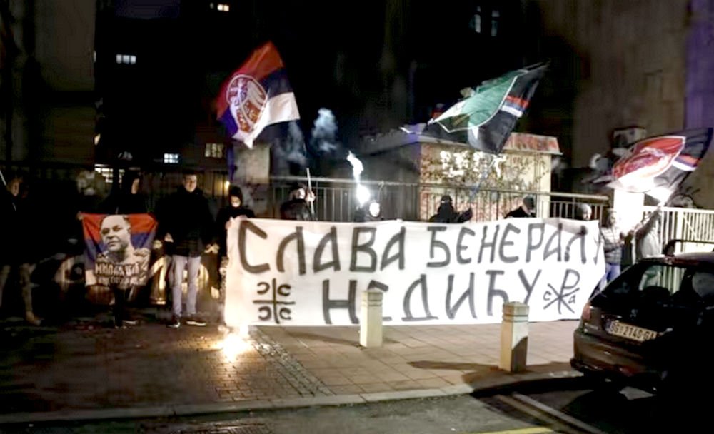 Neonáci daloktól volt hangos Belgrád központja