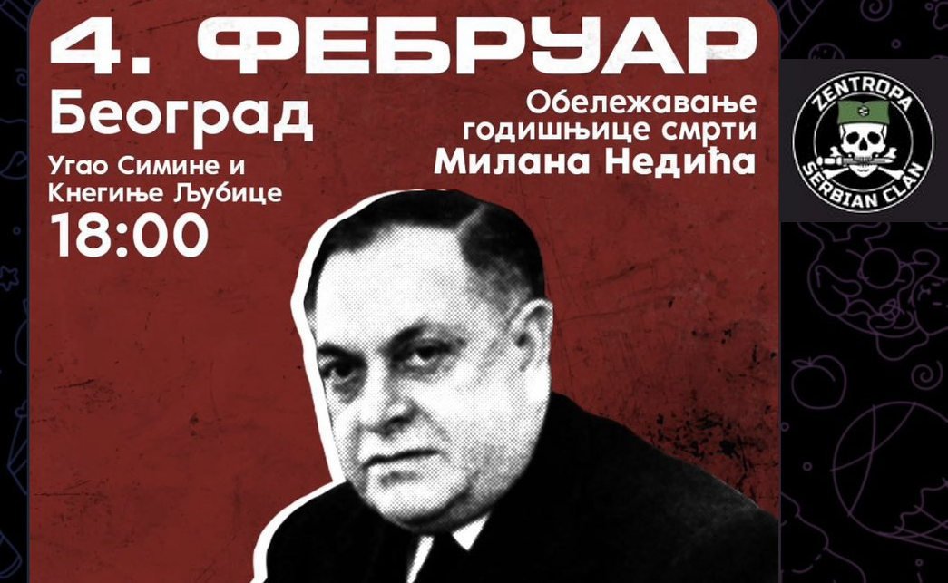 A neonáci nagygyűlés meghívója. Valójában csak kis gyűlés volt, de annak sem kellett volna lenni