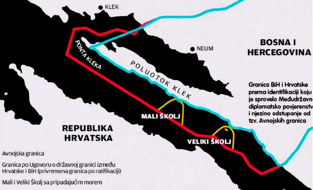 Módosítaná a Horvátországgal közös határt a bosznia-hercegovinai államelnökség 2 közös határ