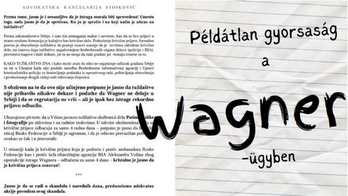 Wagner Csoport, Wagner, tüntetés