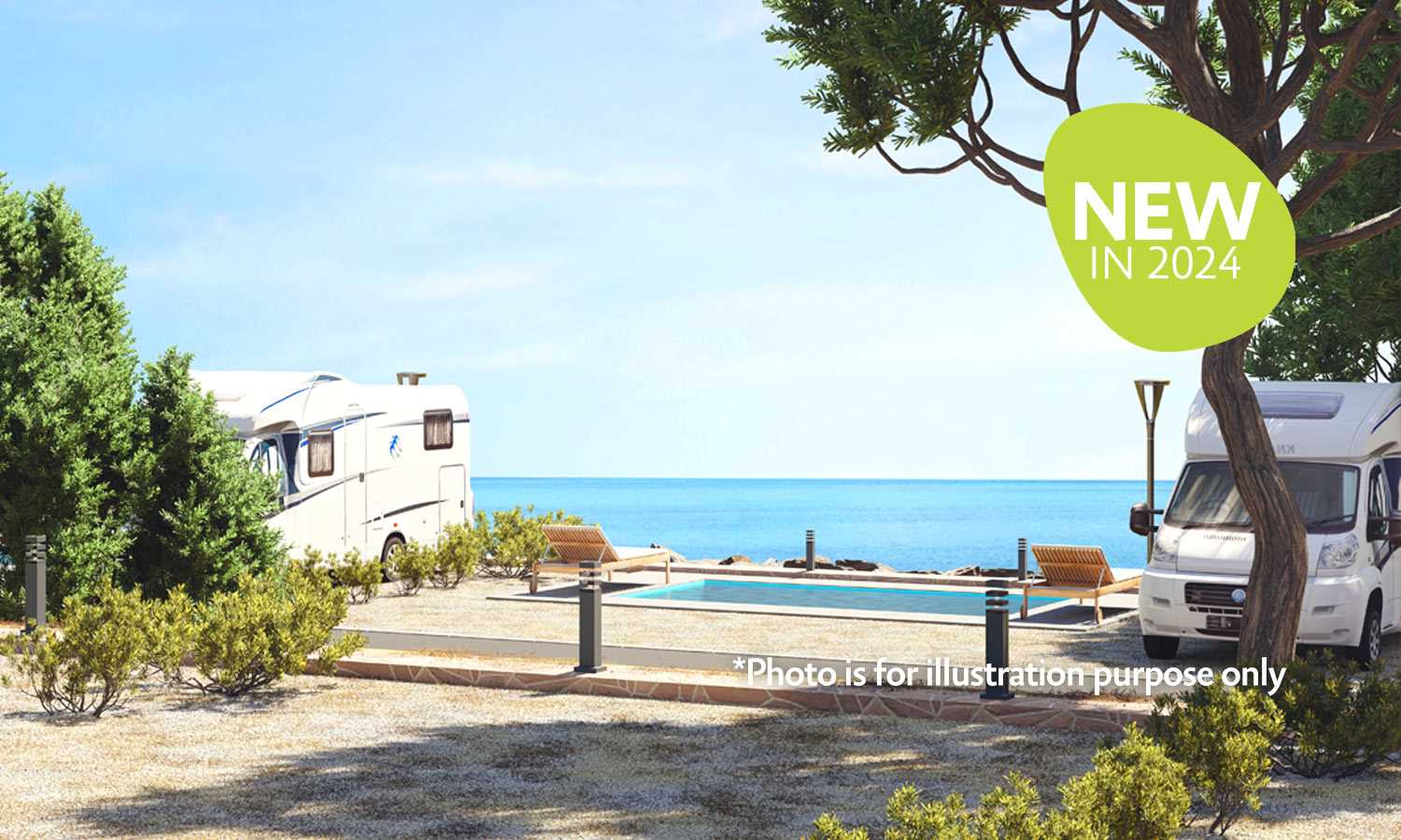 Falu végén kicsi kemping, mellette egy nagyobb glamping 5 glamping, sátor, lakókocsi
