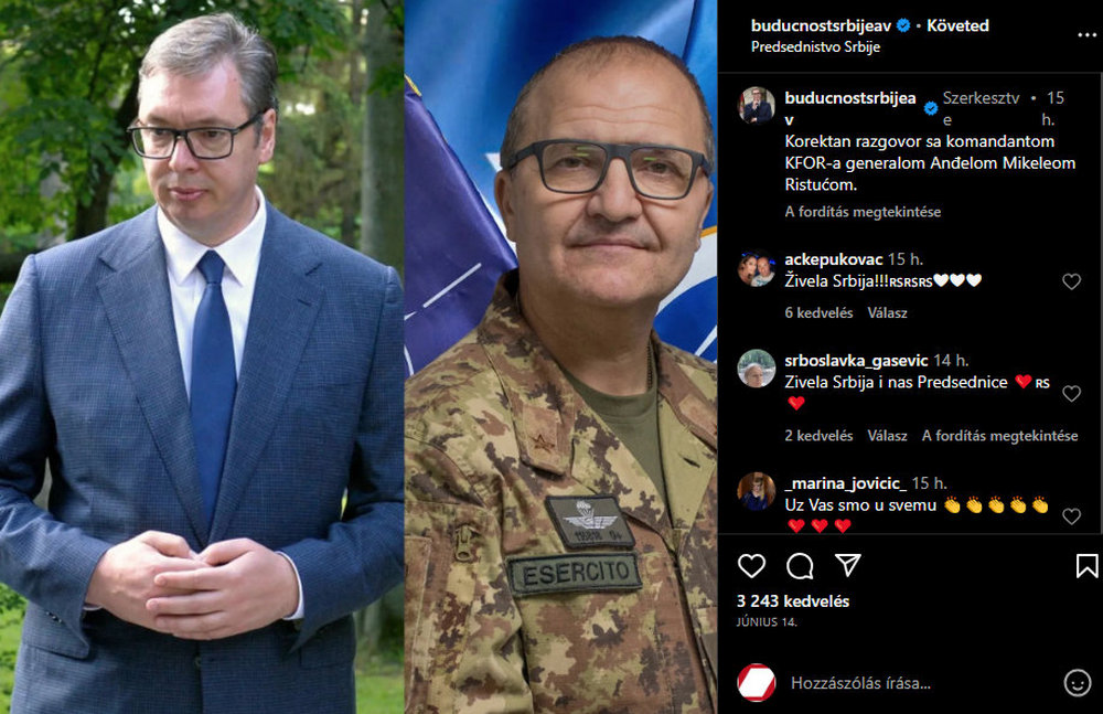 Belgrád sokkal aktívabb szerepet vár a KFOR-tól, amelyben több száz magyar katona teljesít szolgálatot 4 KFOR
