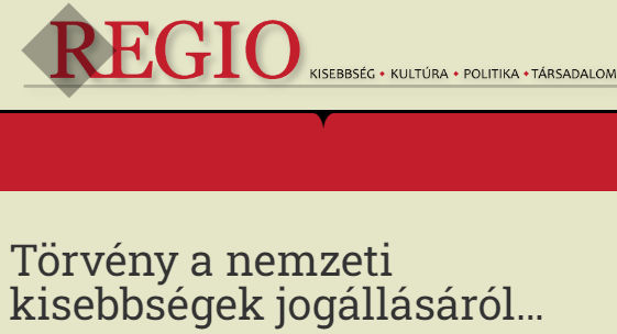 Törvény a nemzeti kisebbségek jogállásáról…