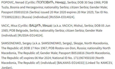 Egy szellemes bokszoló és egy dollármilliomos szerb az amerikai szankciós listán