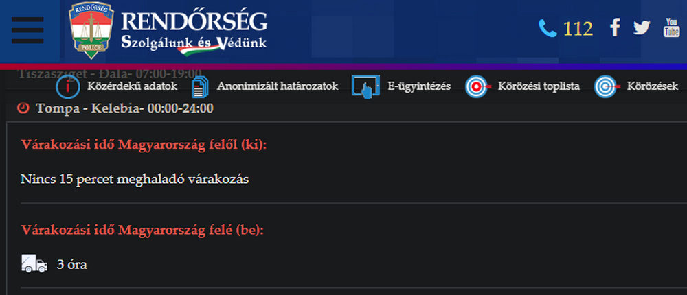 ELÍRTÁK: A kamionok nem három órát, hanem három napot várakoznak Kelebiánál