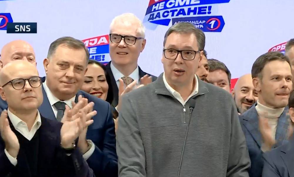 Elsöprő győzelmet aratott a Szerb Haladó Párt a december 17-i választásokon / The overwhelming success of the Progressives in the Serbian elections