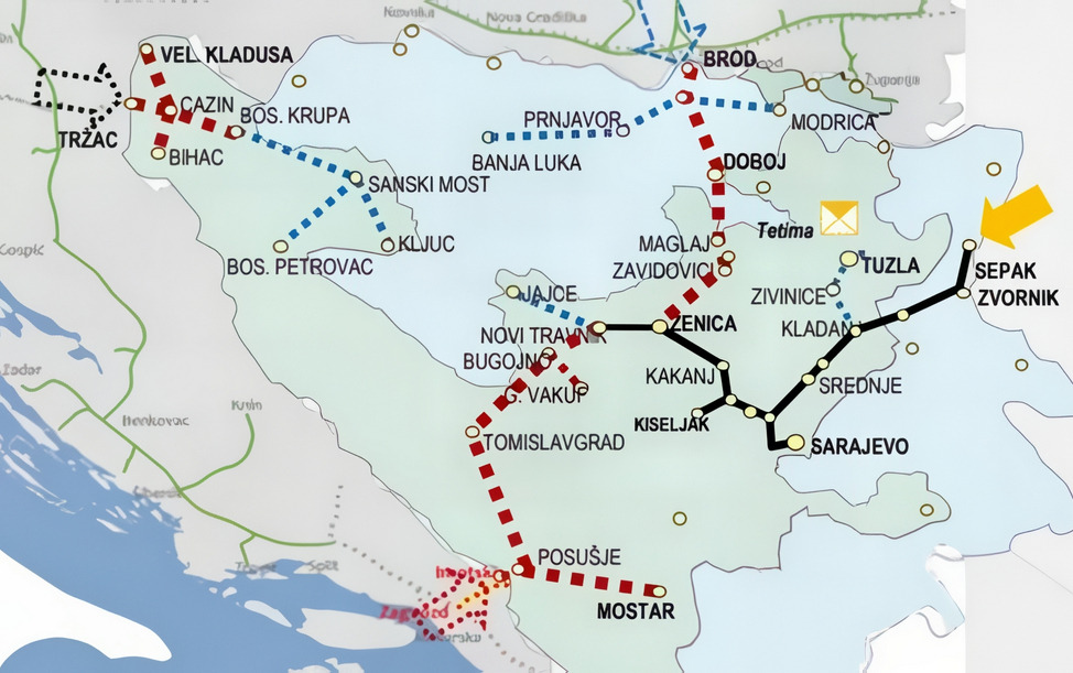 A déli gázhálózati összeköttetés az egyetlen olyan projekt, amely alternatívát jelent a Szerbián keresztül Bosznia-Hercegovinába érkező orosz gázzal szemben