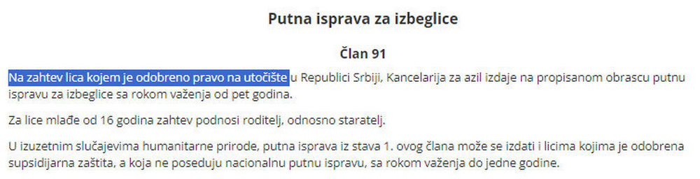 Február 1-étől kaphatnak menekültútlevelet, akik menedékstátusszal rendelkeznek Szerbiában 3