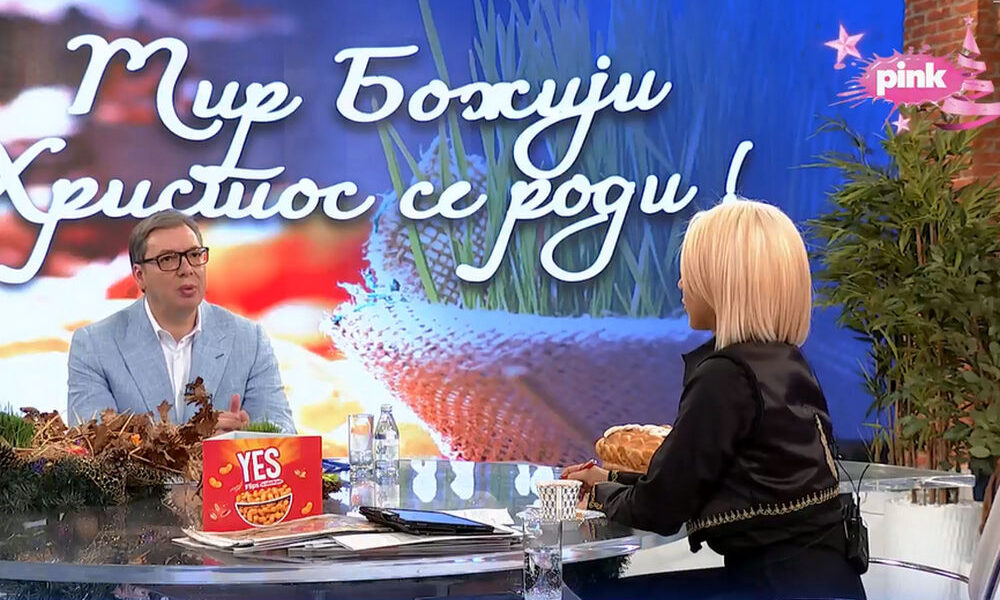 A szerb elnök nem kelt korán, mert tizenegykor került műsorba a Pinken, ahol természetesen a külföldi beavatkozás is szóba került