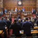 Ma nem hallgatták meg együtt a himnuszt a képviselők a szerbiai a parlementben