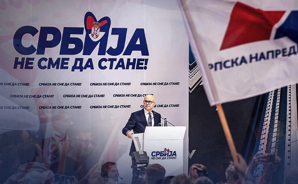 A Szerb Haladó Párt támogatja Miloš Vučevićet