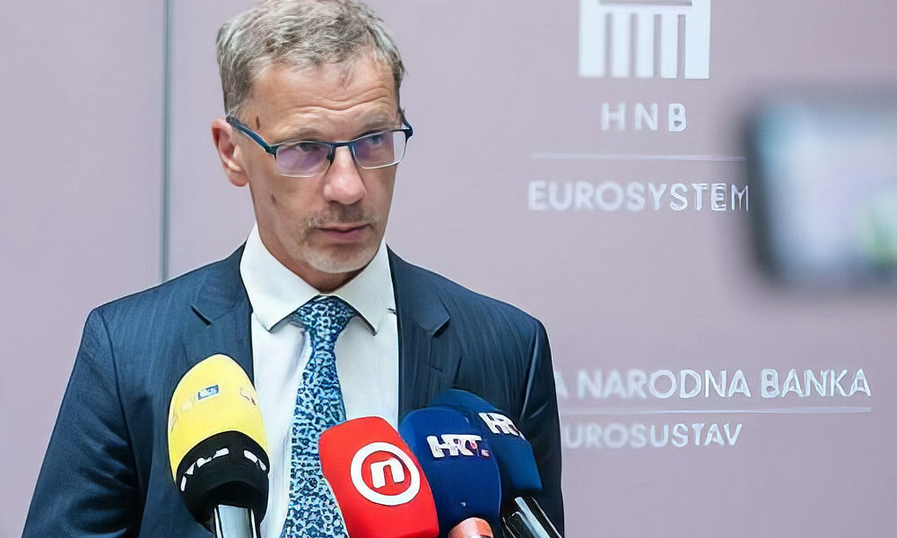 Boris Vujčić, a HNB elnöke a "Digitális euró és központi banki digitális pénz" című konferencián