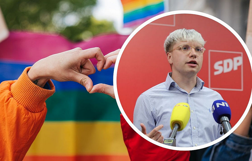 Szivárványszín pártszerv és az árnyékgazdaság 256 árnyalata 2 Karlo Vedak a horvát SDP és a szivárvány színeiben