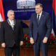 Orbán Viktor és Milorad Dodik az RS érdemrend átadását követően