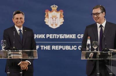 Borut Pahor és Aleksandar Vučić