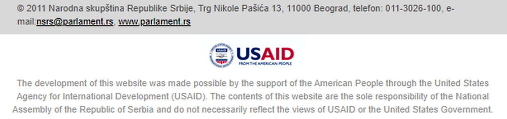 Az USAID támogatja a szerbiai parlamenti honlap fejlesztését