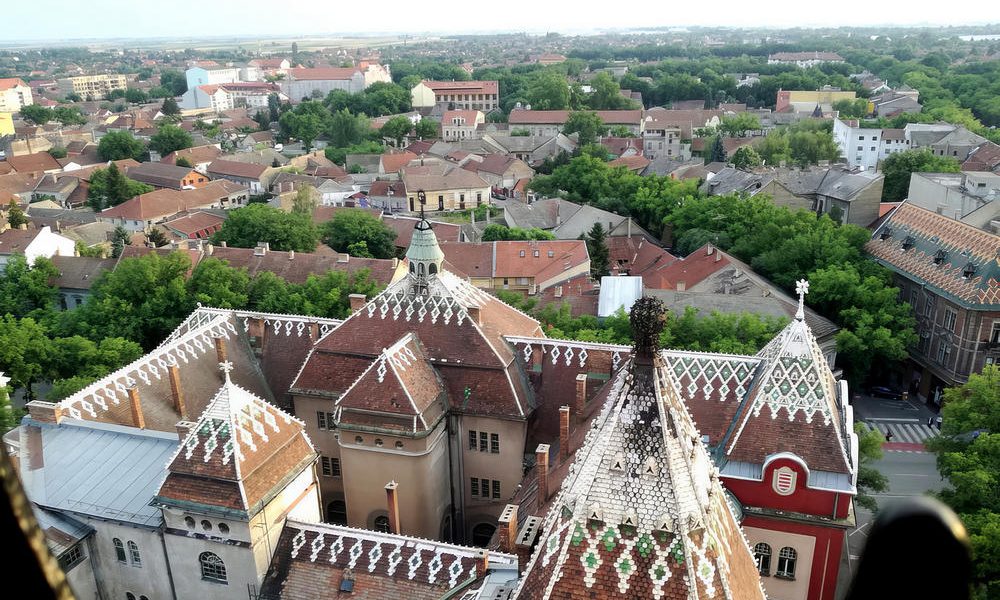 Szabadka, a városháza tornyából
