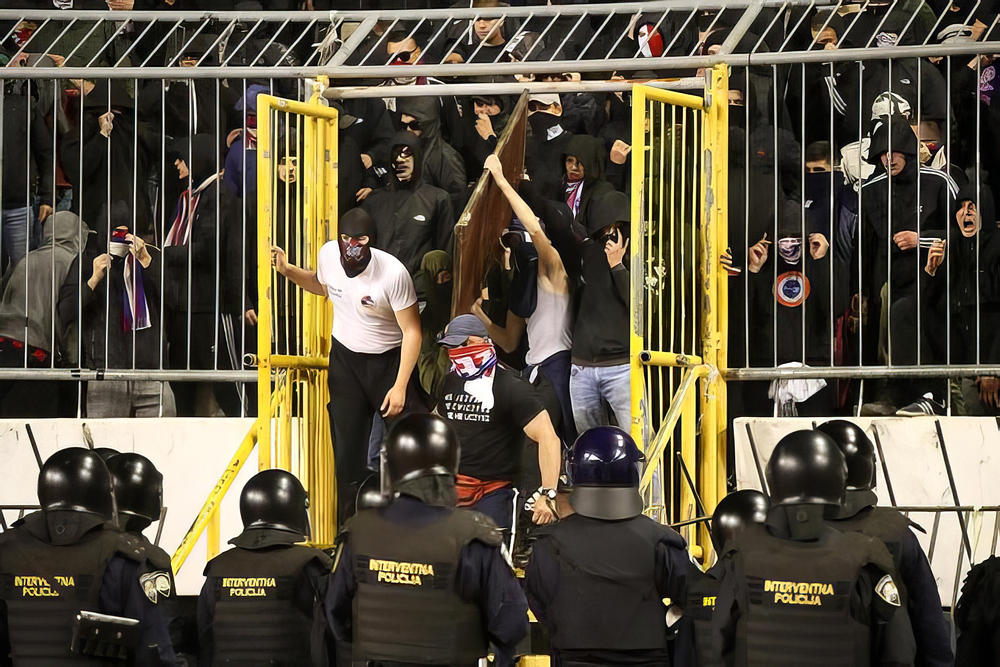 Spliti gladiátorok és a horvát készenléti rendőrség