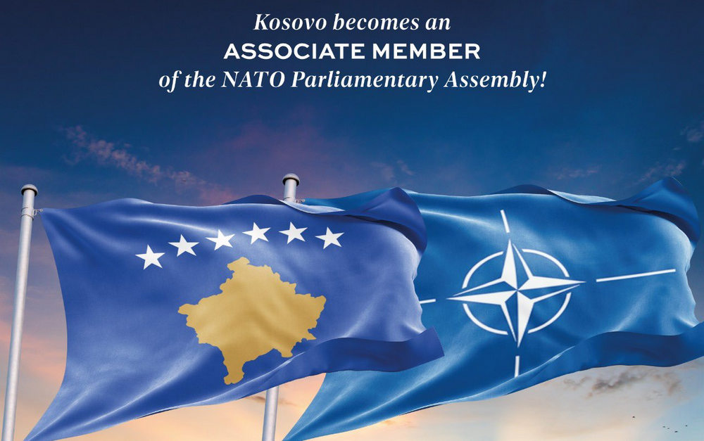 Vjosa Osmani ezzel a képpel ünnepelte, hogy Koszovó a NATO PA társult tagja lett