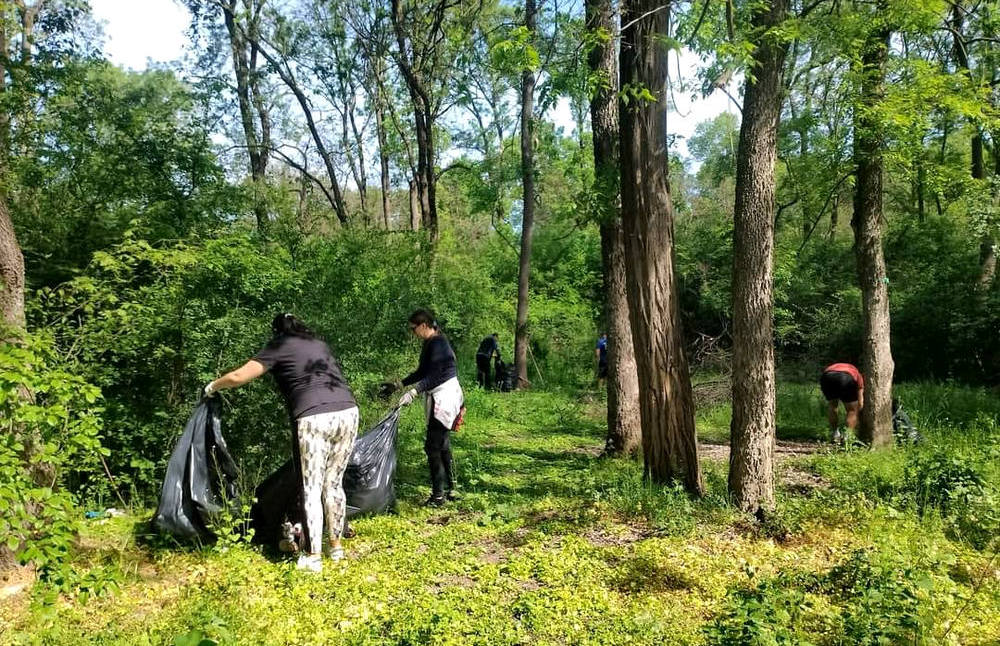 A helyiek több hétvégét szántak arra, hogy megtisztítsák a zombori befogadó tábor körüli erdőt a migránsok által hátrahagyott szeméttől