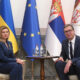 A szerb elnök az ukrán elnök nejével is találkozott, de találkozott az ukrán külügyminiszterrel is