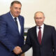 Vlagyimir Putyin és Milorad Dodik idén is megtartották a már rendszerinti pétervári találkozójukat, ezúttal Putyin vasutat és székesegyházat ígért (Forrás: RTRS)