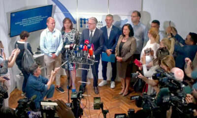 Dr. Dragan Milić és csapata az egyik megismételt választásokat követően, ezúttal is ellenzéki győzelem született