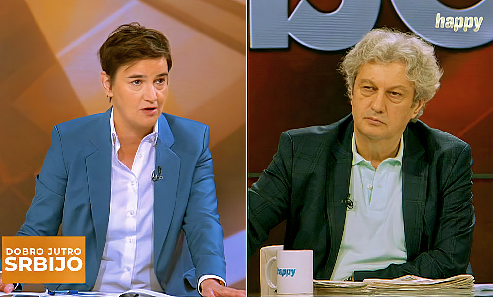 Horvát gép vitte a szerb válogatottat az EB-re, ezt csak most tették közzé 3 Ana Brnabić házelnök, és a műsorvezető, aki mindenkit tegez, még a szerb köztársasági elnököt is