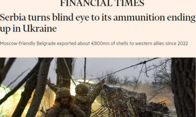 FEGYVERSZÁLLÍTÁSOK: A Financial Times arról ír, hogy a belgrádi vezetés szemet huny afelett, hogy szerb lőszerek kerülnek Ukrajnába kerülő lőszere felett. Az FT úgy tudja, hogy Moszkva-barát Szerbia 2022 óta mintegy 800 millió euró értékben exportált lövedékeket nyugati a szövetségeseknek
