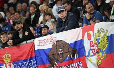 A szerb szurkolók Oroszországot is becsempészték az Európa-bajnokságra