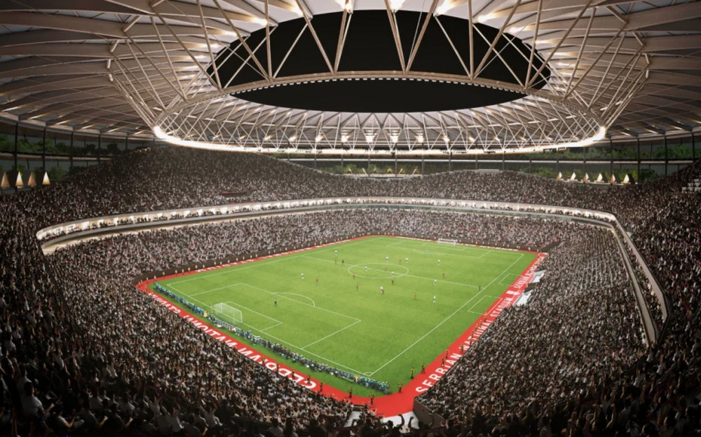 Így nézne ki a szerbiai Nemzeti Stadion a szerb pénzügyminisztérium szerint