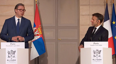 Vucic és Macron