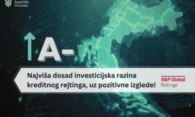 A Standard & Poor's Horvátország hosszú távú besorolását BBB+-ról pozitív kilátással A- osztályzatra emelte, pozitív kilátással. A hitelminősítés A kategóriájának elérése a harmadik mandátumát töltő Andrej Plenkovic miniszterelnök kormányának kiemelt célja volt, amit elég gyorsan sikerült elérni