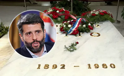 Aleksandar Šapić és Tito sírja