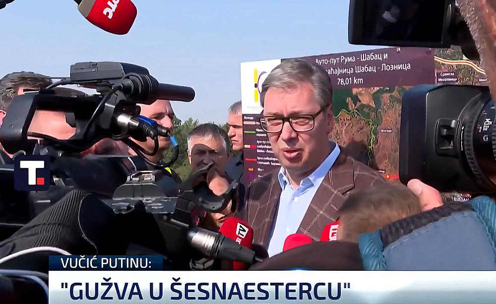 A szerb elnök azt üzente Vlagyimir Putyinnak, hogy káosz van a tizenhatosban