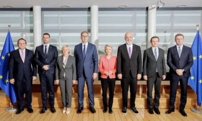 Ursula von der Leyen hat balkáni vezetőt fogadott, íme a családi fotó, vajon melyik a kakukktojás?