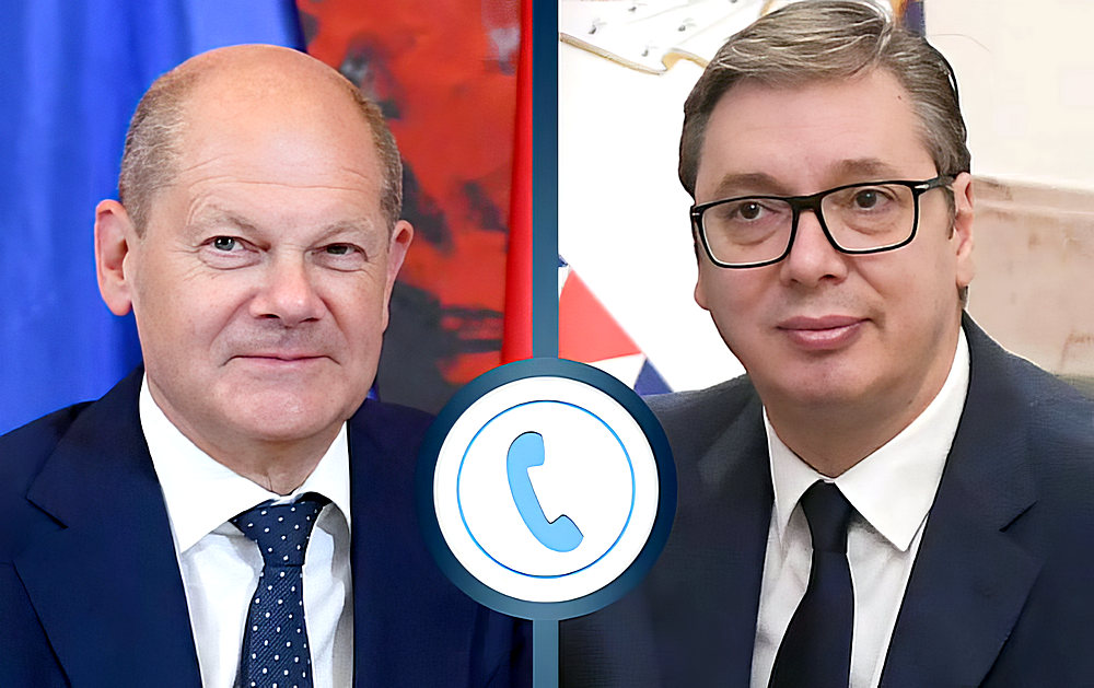 A nyugat-szerbiai "lítium bejáráson" tartózkodó szerb elnök telefonon értekezett a leginkább érdekeltnek számító német kancelláral