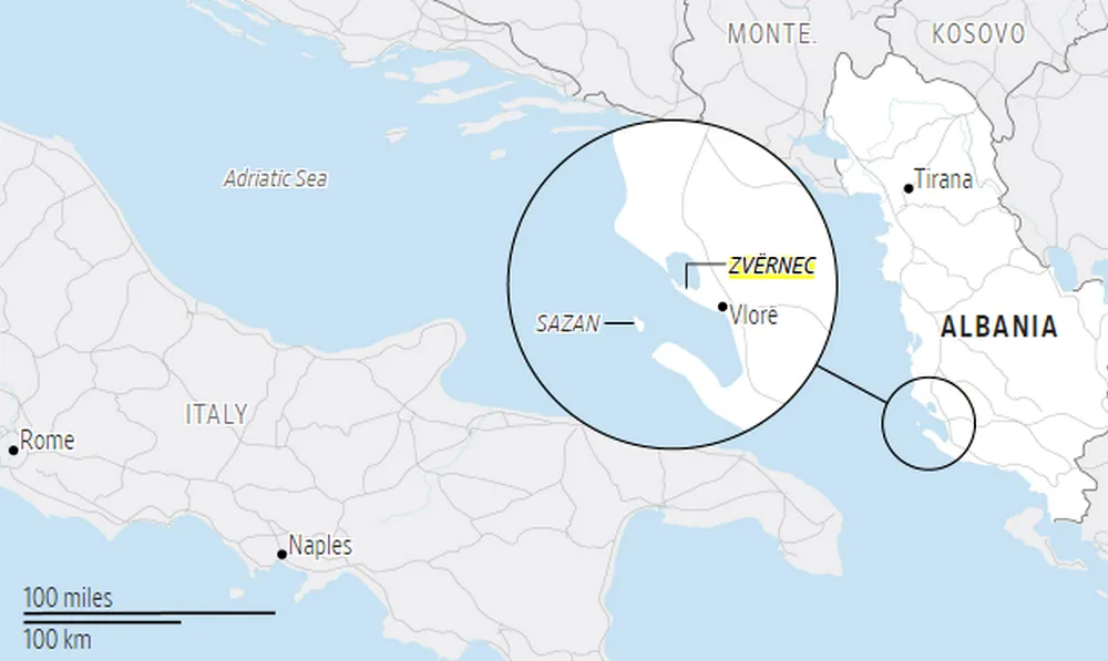 Erről a területről van szó (Térkép: WSJ)