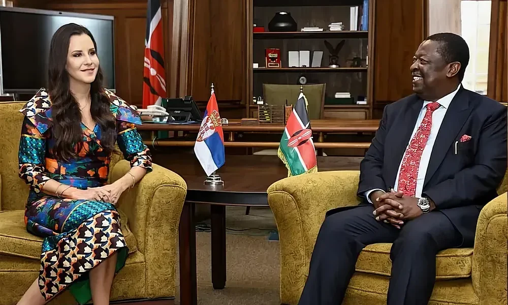 Tamara Vučić és Musalia Mudavadi, Kenya első minisztere Nairobiban találkozott